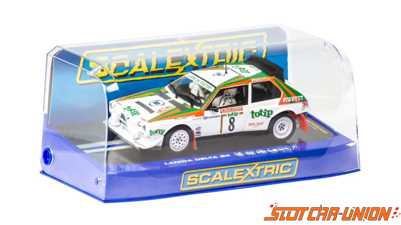 SCX 4WD 1/32 Totip Lancia Delta #8 S4 Rally 4x4 Slot Car A10153 w LIGHTS Carrera 