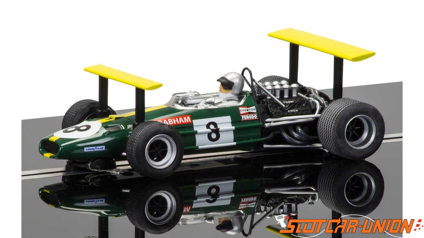 C3589A Scalextric Winged Legends Brabham BT26A & McLaren M7C