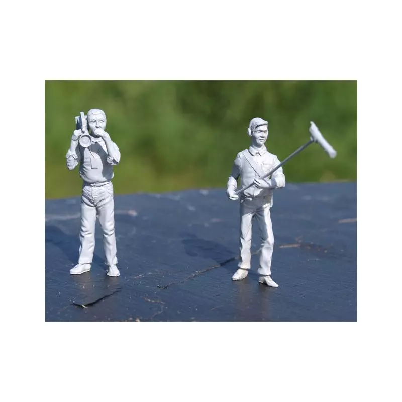  LE MANS miniatures Figurine Equipe TV : Cameraman et preneur de son