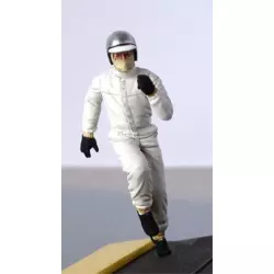 LE MANS miniatures Figure Driver running to his car of the 60/70’s