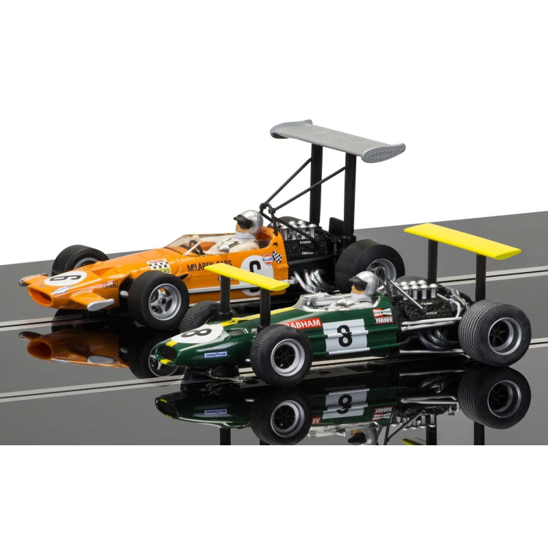                                     Scalextric C3589A Winged Legends Brabham BT26A & McLaren M7C