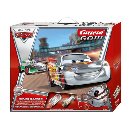 Carrera GO!!! 62301 Disney/Pixar Cars Silver Racers Set