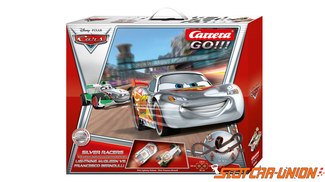 Carrera GO!!! 62301 Disney/Pixar Cars Silver Racers Set - Slot Car-Union