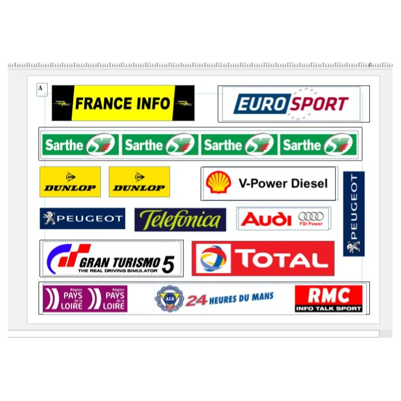                                     Slot Track Scenics LML-A Logos Le Mans pack A