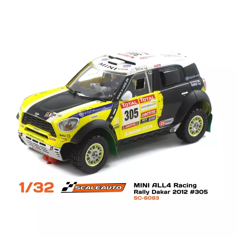 Scaleauto SC-6093 MINI All4 Racing Rally Dakar 2012 n.305 Nani Roma 2nd Place