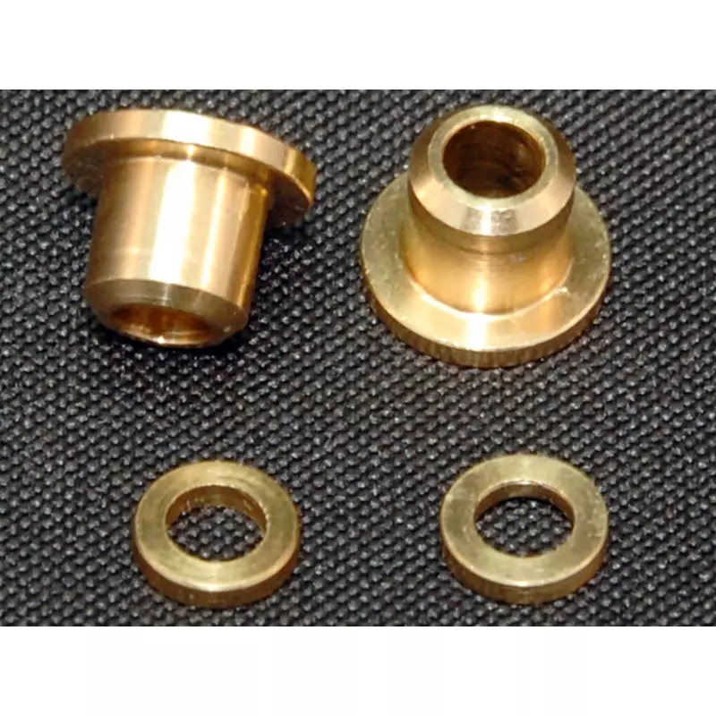  BRM Brass turned bearings for rear axle and brass washers for front axle (x2+2)