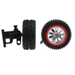 Carrera RC 2 Front Tire with Steering Axle for Carrera RC X-Fox One