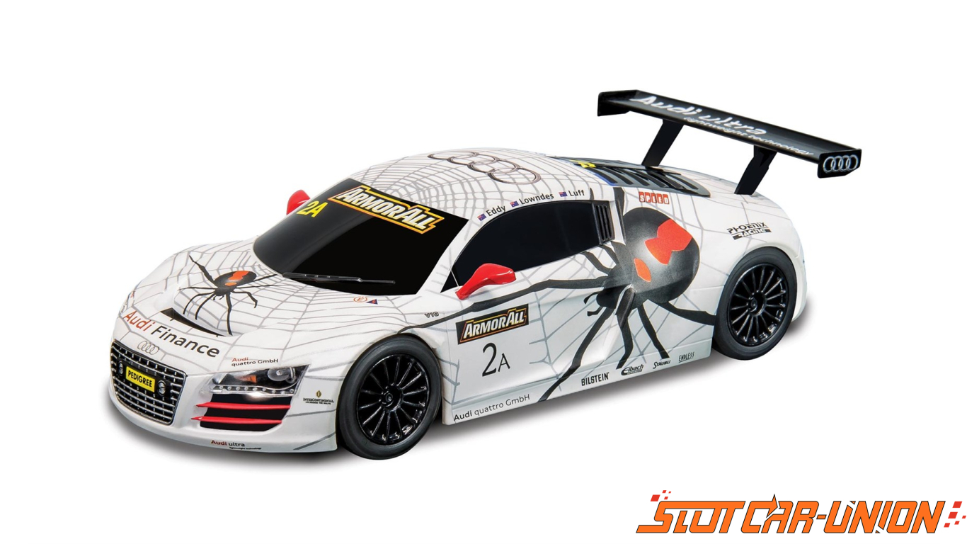 Audi R8 GT3 Kangaroo and Spider Micro Scalextric Pair Of 1:64 Cars 