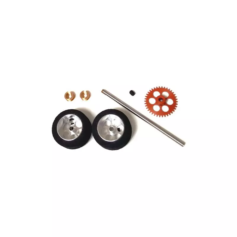  NSR 9122 Rear Kit RTR Sponge Tires on big wheels for Fly/Scalextric Sidewinder