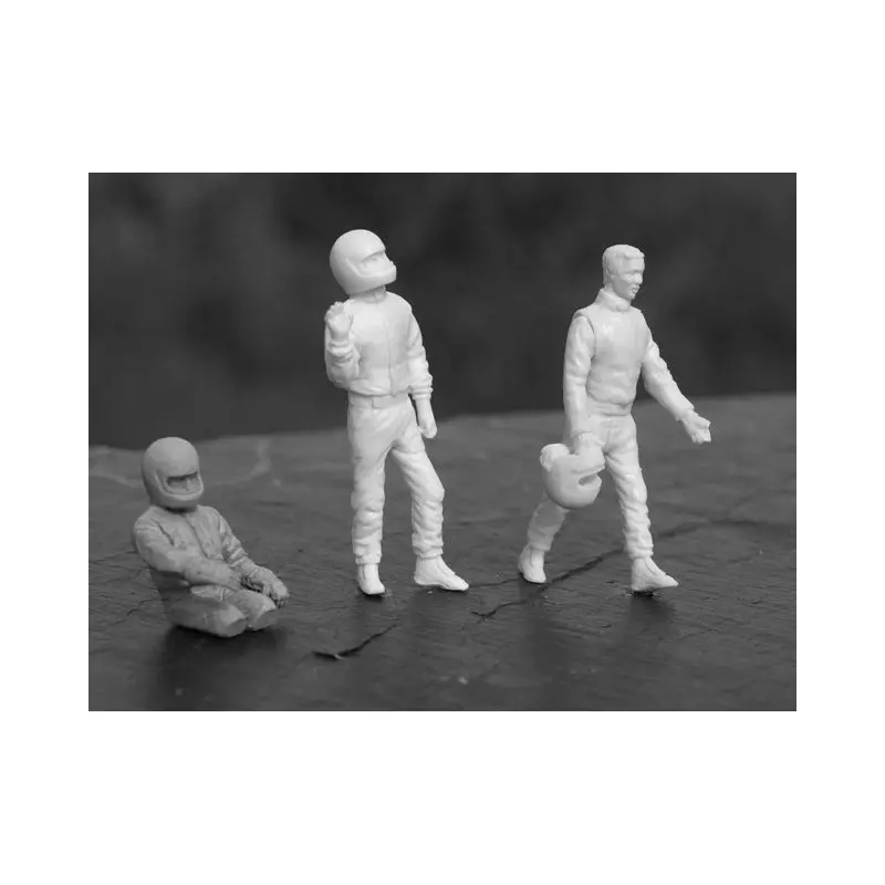 LE MANS miniatures Figurines Jeu de 3 pilotes