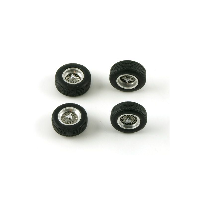                                     LE MANS miniatures Set of 4 spoked wheels TR61 typ