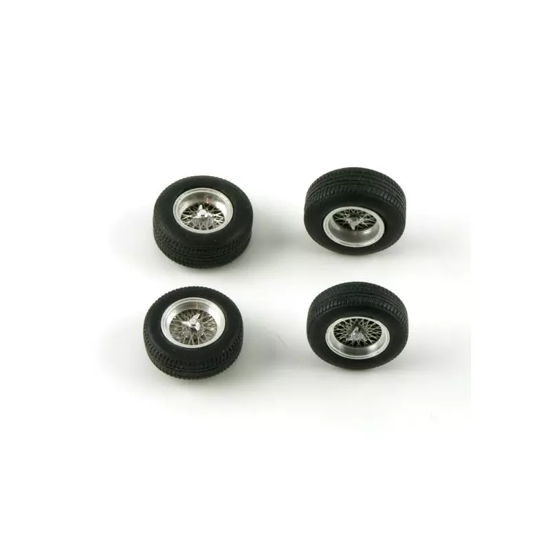 LE MANS miniatures Set of 4 spoked wheels TR61 typ