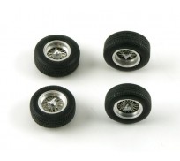 LE MANS miniatures Set of 4 spoked wheels TR61 typ