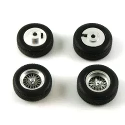 LE MANS miniatures Set of 4 spoked wheels TR61 typ