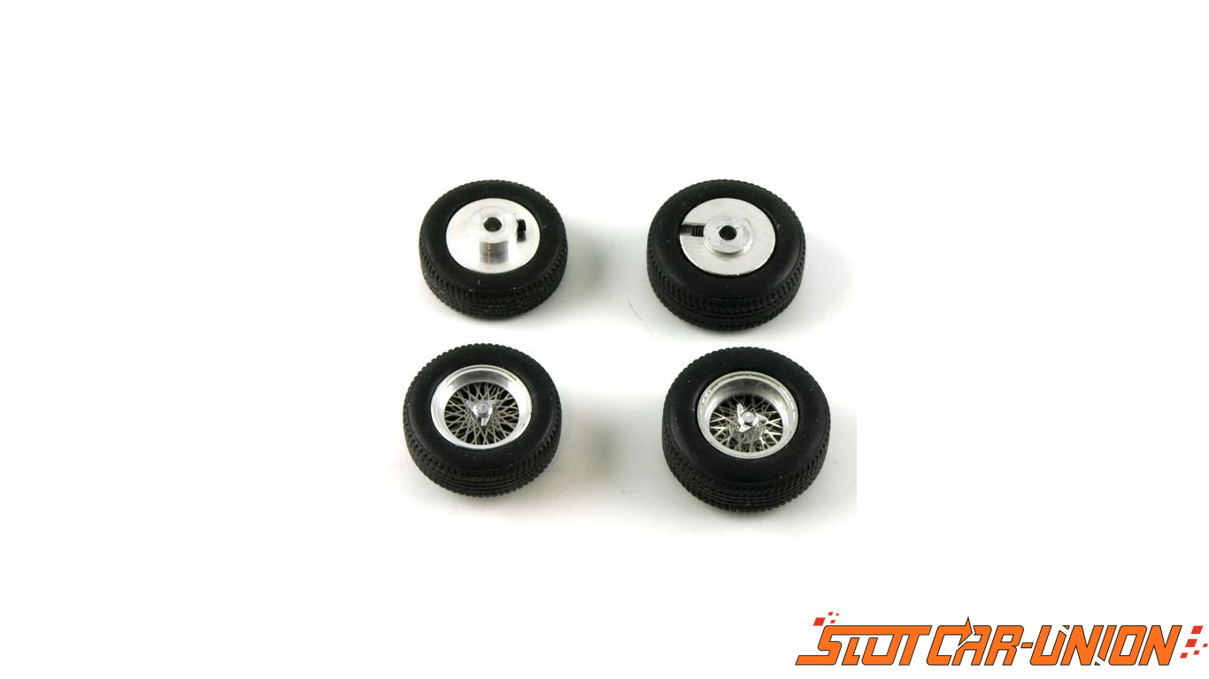 LE MANS miniatures Set of 4 spoked wheels TR61 typ - Slot LE MANS miniatures Set of 4 spoked wheels TR61 typ - Slot