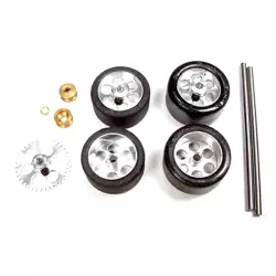 NSR 9212 Front+Rear Kit with Tires on 17" wheels for Fly/Scalextric Sidewinder