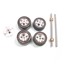 NSR 9202 Front+Rear Kit with Tires on 16" wheels for Fly/Scalextric Sidewinder