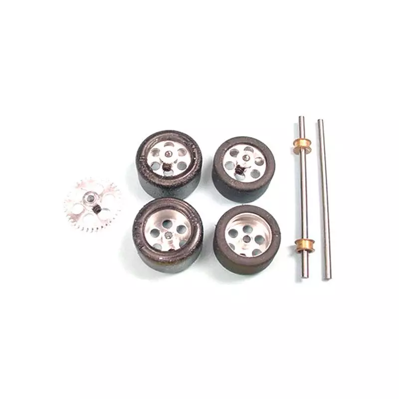 NSR 9202 Front+Rear Kit with Tires on 16" wheels for Fly/Scalextric Sidewinder