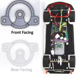 Carrera 1/32 Front Face Guide Adapter