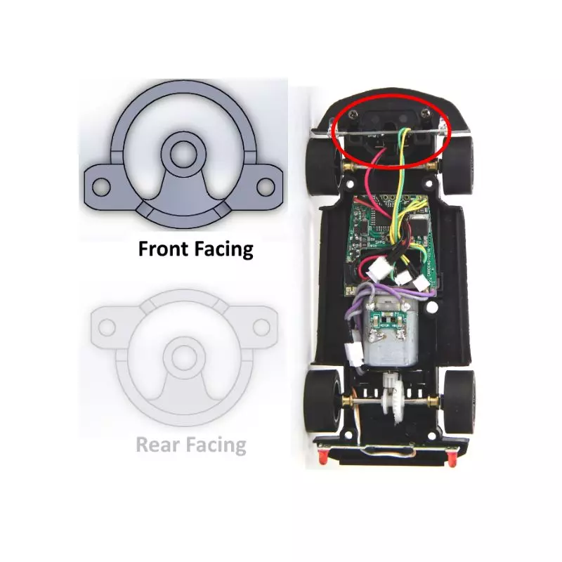 Carrera 1/32 Front Face Guide Adapter