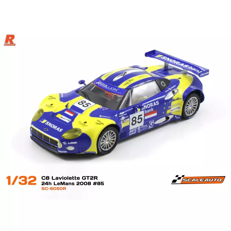                                     Scaleauto SC-6050R C8 Laviolette GT2R Spyder 24h Le Mans 2008 n.85