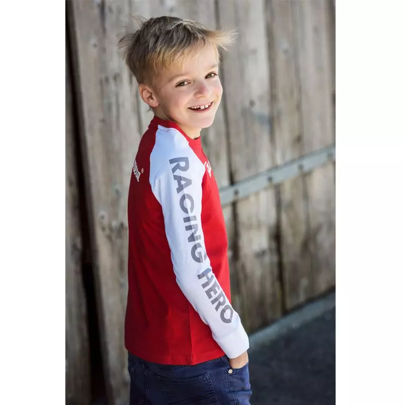 Carrera T-Shirt Manche longue pour Enfants Rouge