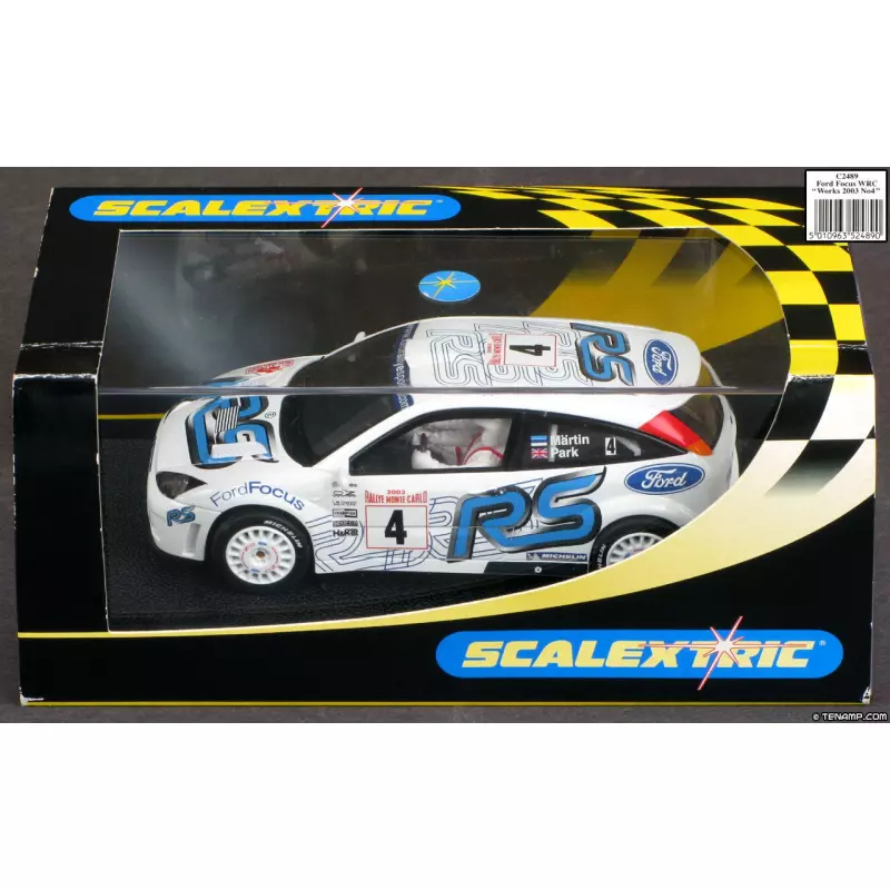 Scalextric C2489 Ford Focus WRC 4th place - Rallye Monte-Carlo 2003