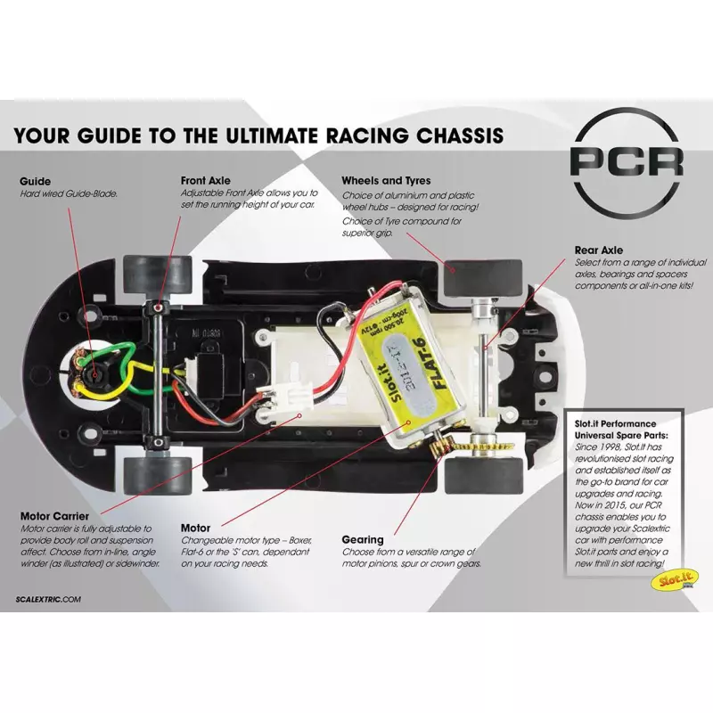 Scalextric C8534 Pro Chassis Ready (PCR) Chassis - Honda Accord