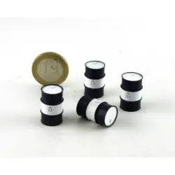 LE MANS miniatures Bidon 200l métal noir & blanc