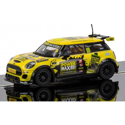 BMW Mini Cooper Orange Wheels Scalextric Rolling Chassis - NEW 