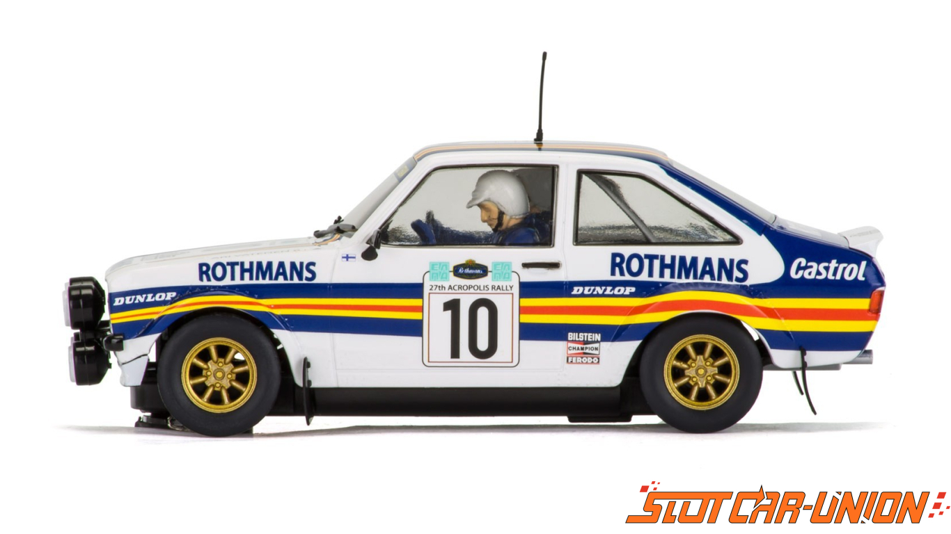 Scalextric C3749 Ford Escort MK2 Rothmans Acropolis Rally 1980 Slot Car 1:32 Scale