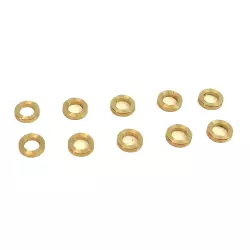 BRM S-011-D Brass spacers for 3mm axle 1.0mm x10
