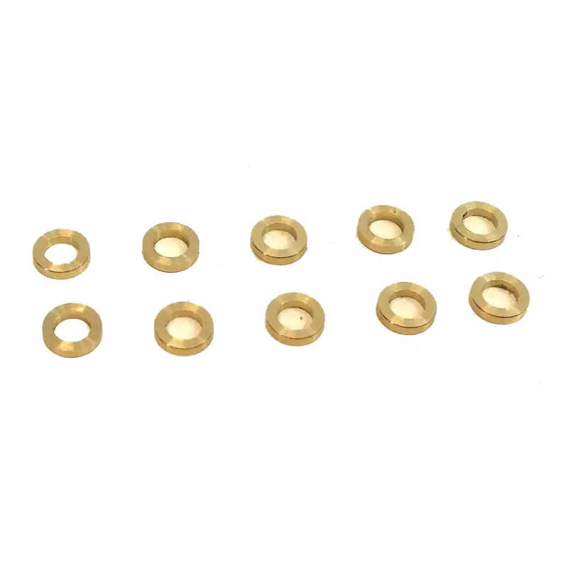  BRM S-011-D Brass spacers for 3mm axle 1.0mm x10