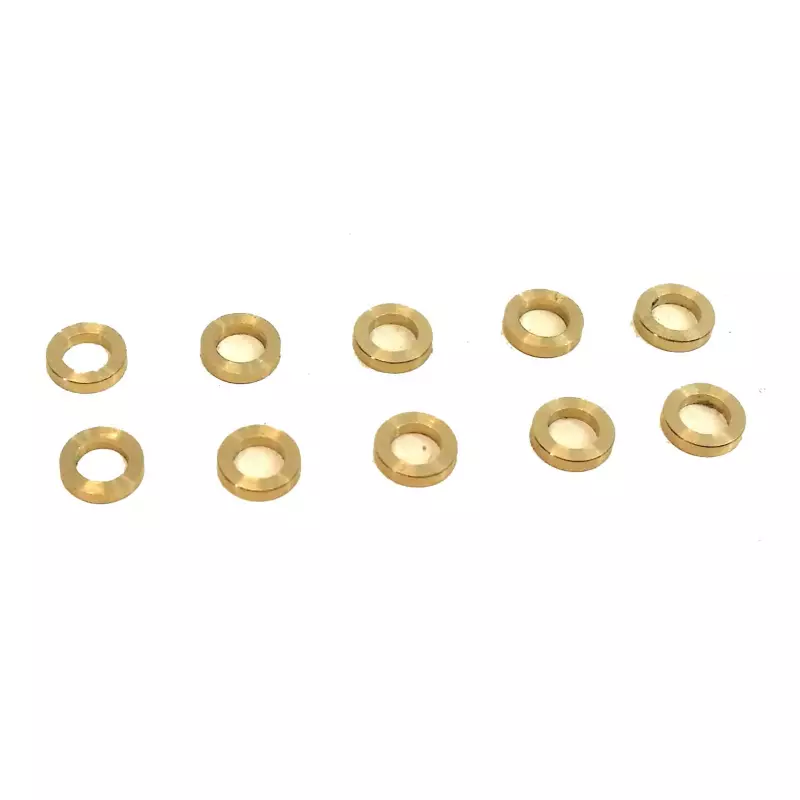 BRM S-011-D Brass spacers for 3mm axle 1.0mm x10