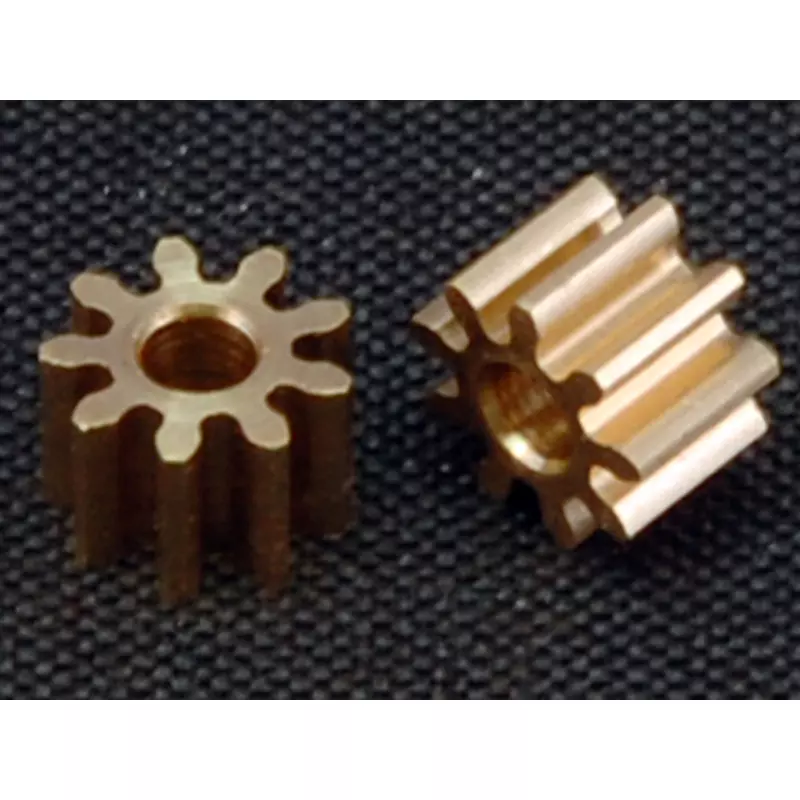  BRM S-030 Brass pinion 9 teeth x2