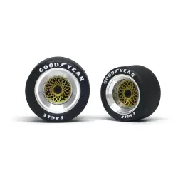 wheel inserts type "BBS gold" front + rear set - painted (gold)