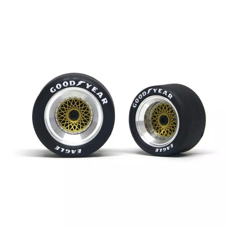  wheel inserts type "BBS gold" front + rear set - painted (gold)