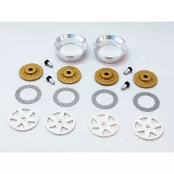 wheel inserts type "BBS 6 spokes" front + rear set - painted (white)