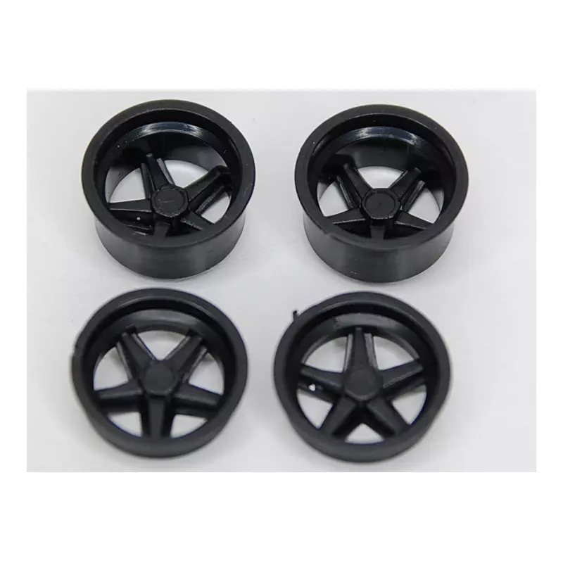 wheel insert set for Porsche 917K - black (2+2)