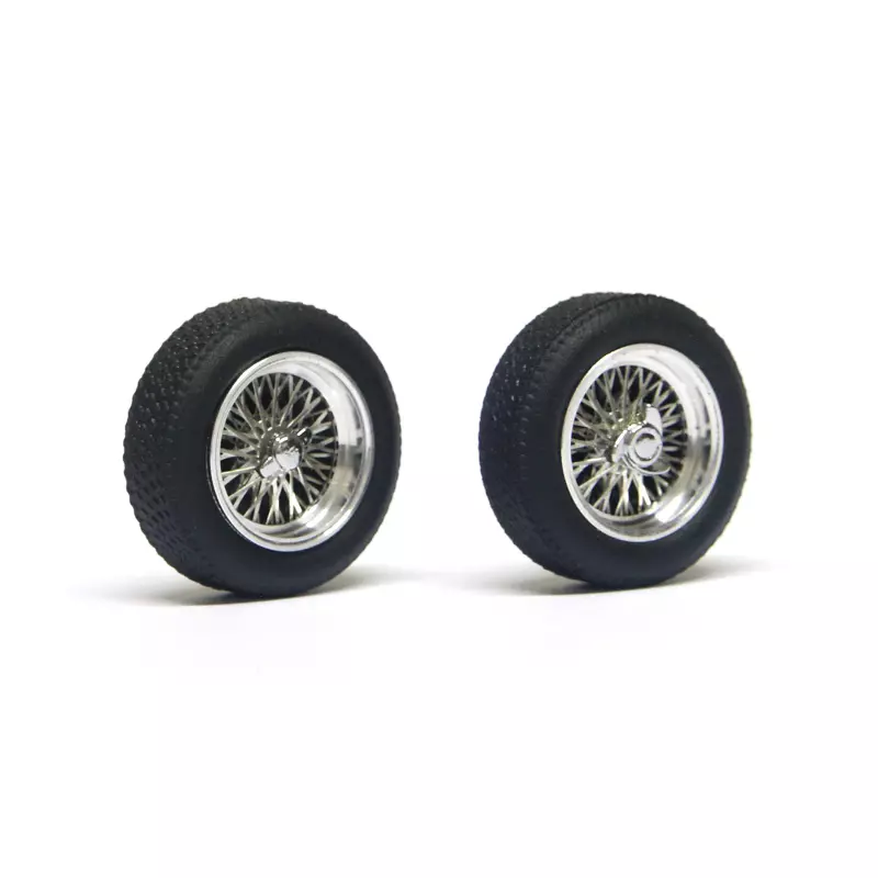  set of classic wheels with tires (front 20x7) - for 3/32" axles (2x)