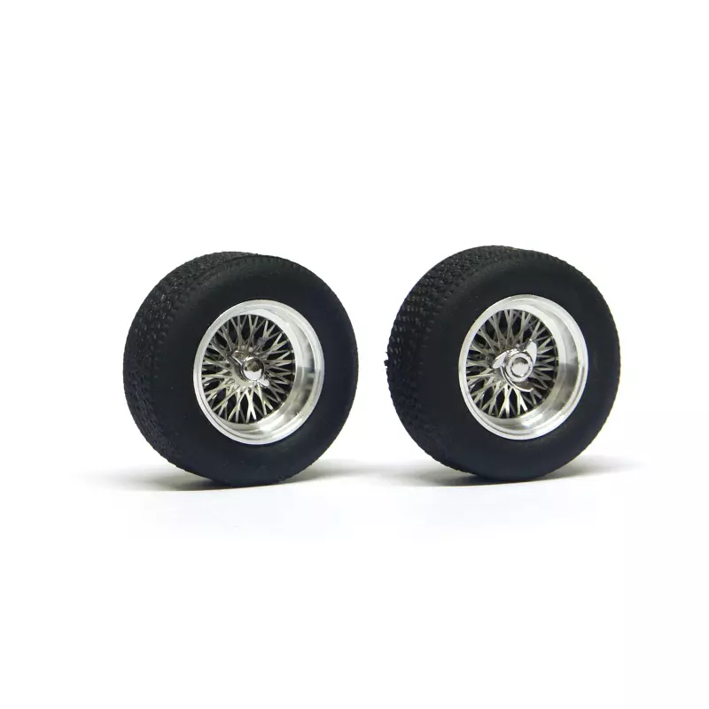 set of classic wheels with tires (rear 22x9) - for 2,5mm axles (2x)