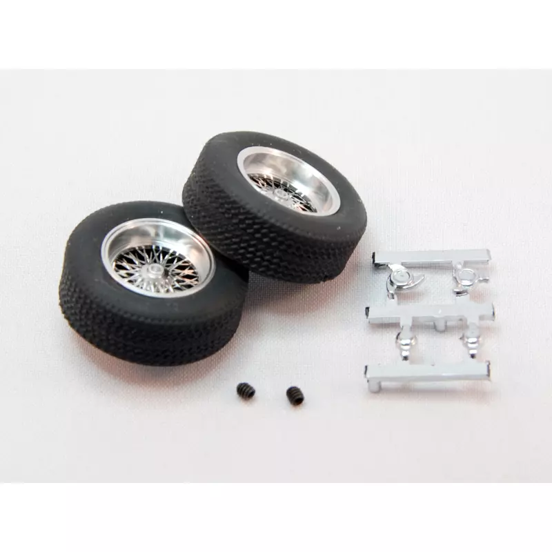 set of classic wheels with tires (rear 22x9) - for 2,5mm axles (2x)