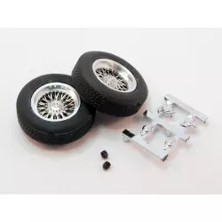 set of classic wheels with tires (front 22x7) - for 2,5mm axles (2x)