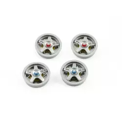 BRM S-309S Wheel inserts F1 GTR painted and assembled - SILVER