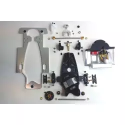 Upgrade kit Porsche 917K (new aluminum chassis with anglewinder motor mount and parts - 41T crown gear - 11T pinion