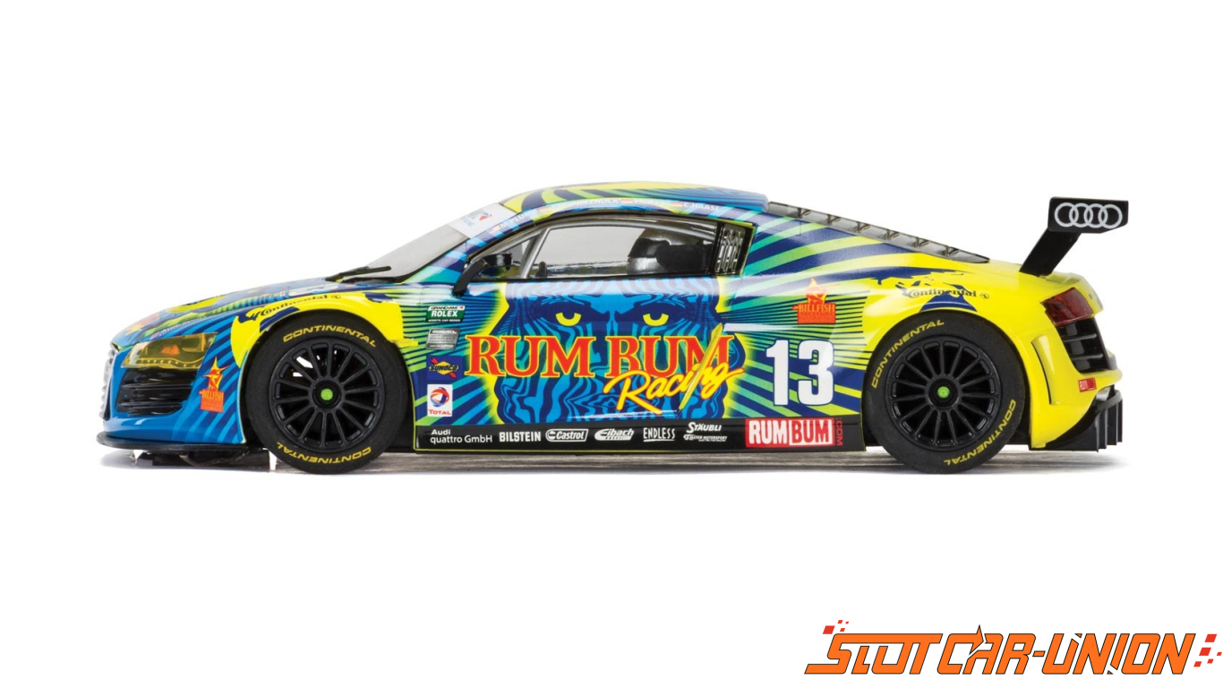 Scalextric C3854 Audi R8 LMS Rum Bum Racing #13 1/32 Slot Car *DPR*