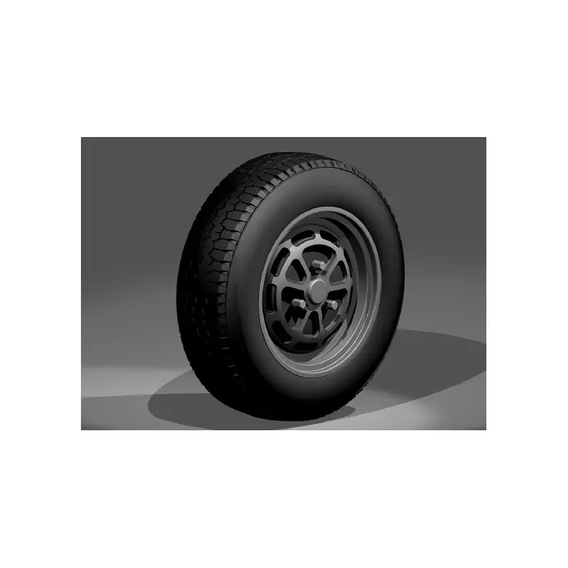 LE MANS miniatures Set of 4 tires for Renault 5 Alpine