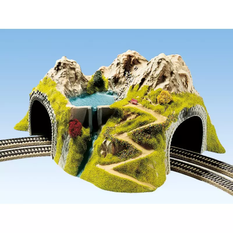 NOCH 05180 Curved Tunnel, Double Track, 43 x 41 cm