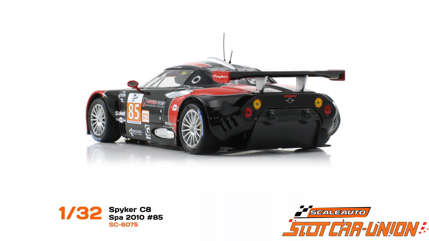 Scaleauto SC-6075R Spyker C8 24h Spa 2008 n.85 Slot Car-Union