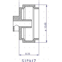 Slot.it PA17-Pl Hubs Plastic Ø 15,8 x 8,2mm + inserts OZ type x4